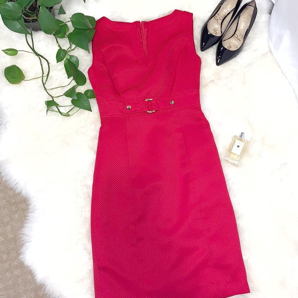 Tahari Professional Red Dress